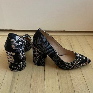 Shellys London Floral Embroidered Pumps
